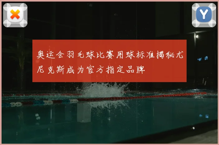 奥运会羽毛球比赛用球标准揭秘尤尼克斯成为官方指定品牌
