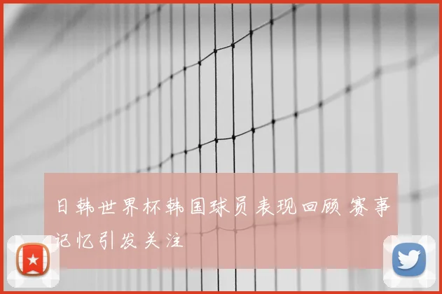 日韩世界杯韩国球员表现回顾 赛事记忆引发关注