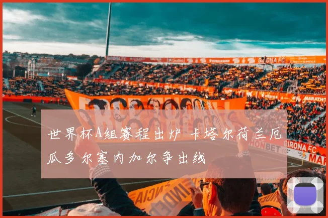 世界杯A组赛程出炉 卡塔尔荷兰厄瓜多尔塞内加尔争出线