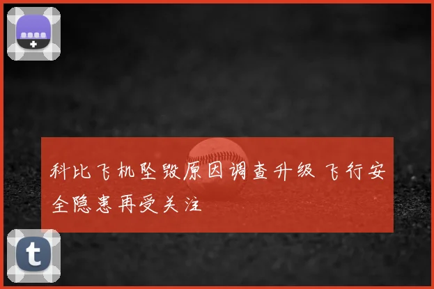 科比飞机坠毁原因调查升级 飞行安全隐患再受关注